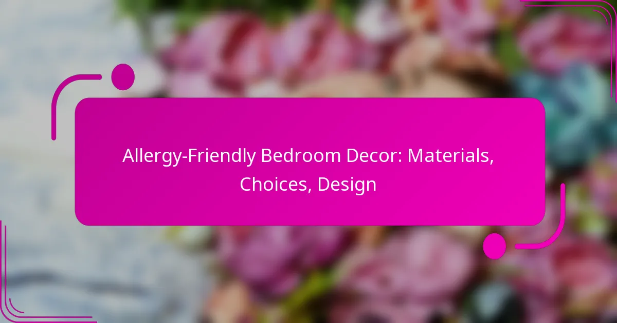 Allergy-Friendly Bedroom Decor: Materials, Choices, Design